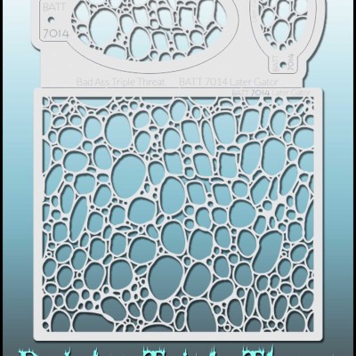 Bad Ass Triple Threat Stencil 7014